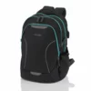 Travelite Basics Schulrucksack Anthrazit-Neontürkis