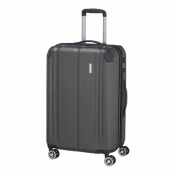 Travelite City 4-Rollen Trolley M 68 Cm Anthrazit
