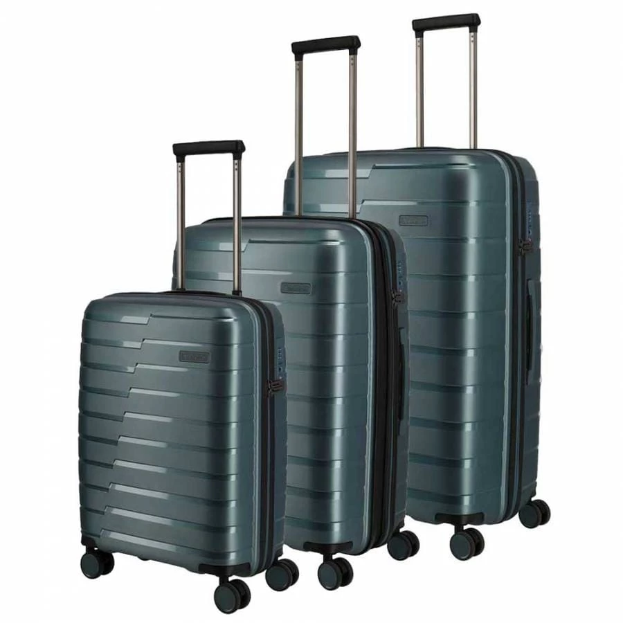 Travelite Air Base Trolley-Set 3tlg S-M-L Aqua 1 Travelite Air Base Trolley-Set 3tlg S-M-L Aqua