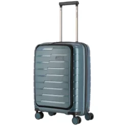 Travelite Air Base 4-Rollen Trolley S Mit Vortasche 55 Cm Eisblau