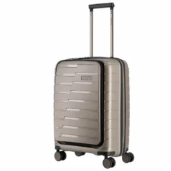 Travelite Air Base 4-Rollen Trolley S Mit Vortasche 55 Cm Champagner