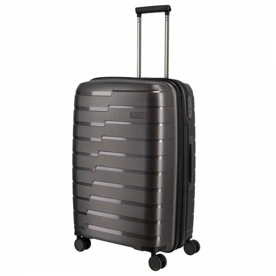 Travelite Air Base 4-Rollen Trolley M 67 Cm Anthrazit 1 Travelite Air Base 4-Rollen Trolley M 67 Cm Anthrazit