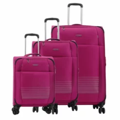 Travelite Seaside 4-Rollen Trolley-Set 3tlg. S-M-L Pink