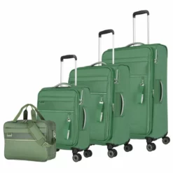 Travelite Miigo Trolley-Set 4tlg S-M-L Und Bordtasche Matcha