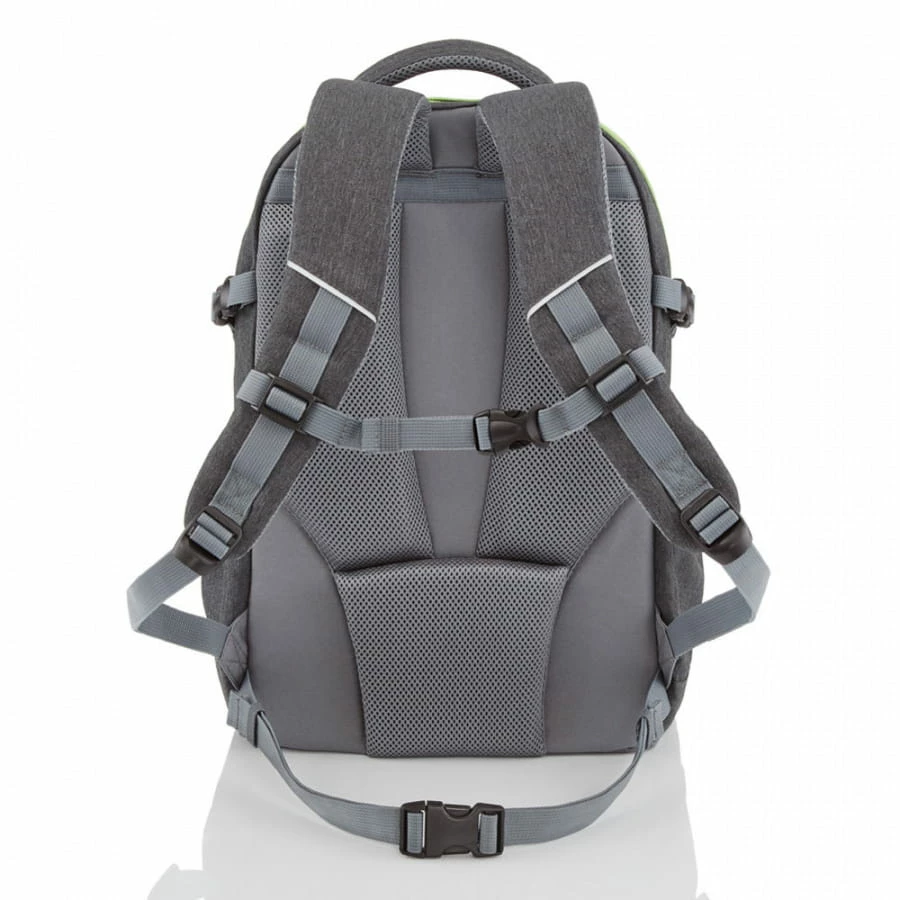 Travelite Basics Schulrucksack Anthrazit-Neongrün 2 Travelite Basics Schulrucksack Anthrazit-Neongrün – Bild 2