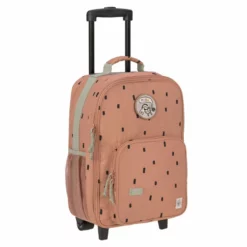 LÄSSIG 2-Rollen Kindertrolley 46 Cm Happy Prints Caramel