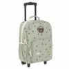 LÄSSIG 2-Rollen Kindertrolley 46 Cm Happy Prints Light Olive
