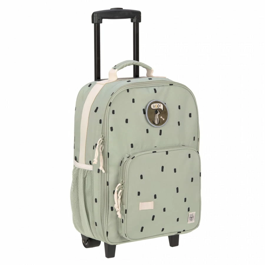 LÄSSIG 2-Rollen Kindertrolley 46 Cm Happy Prints Light Olive 1 LÄSSIG 2-Rollen Kindertrolley 46 Cm Happy Prints Light Olive