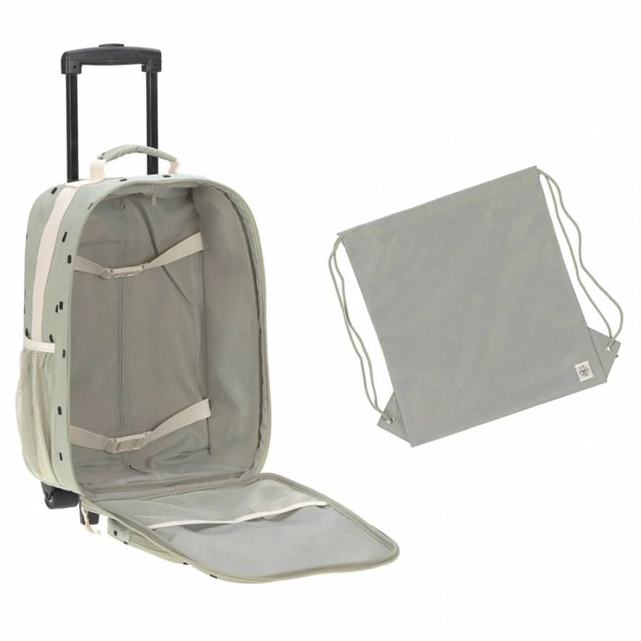 LÄSSIG 2-Rollen Kindertrolley 46 Cm Happy Prints Light Olive 3 LÄSSIG 2-Rollen Kindertrolley 46 Cm Happy Prints Light Olive – Bild 3