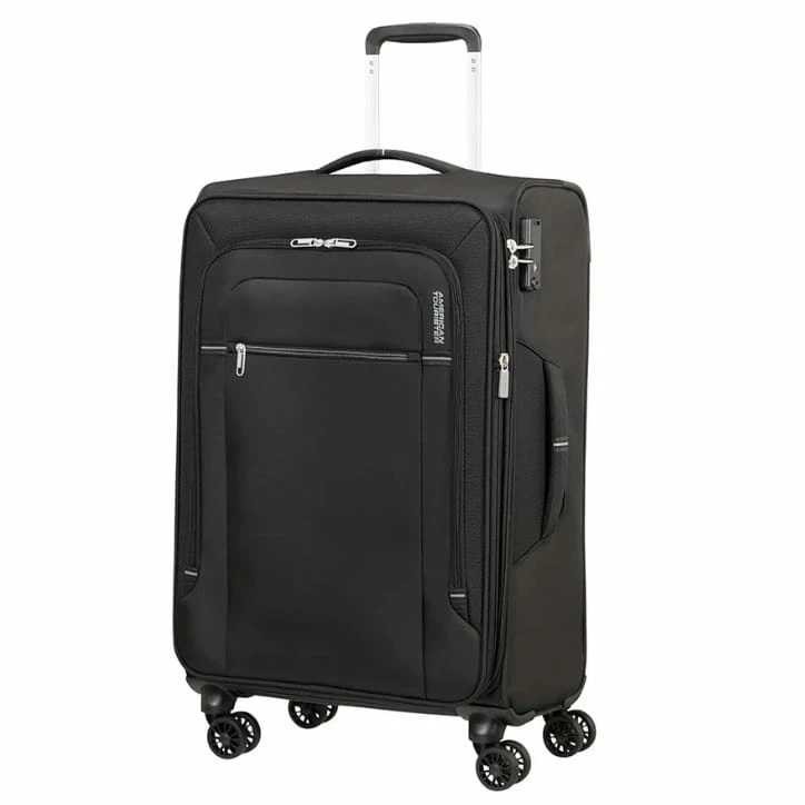 American Tourister Crosstrack Trolley M 67 Cm Black 1 American Tourister Crosstrack Trolley M 67 Cm Black