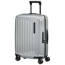 Samsonite Nuon 4-Rollen Trolley S 55 Cm Matt Silver
