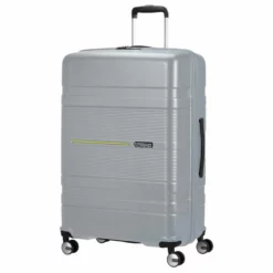 American Tourister Funstripe Trolley L 76 Cm Silver
