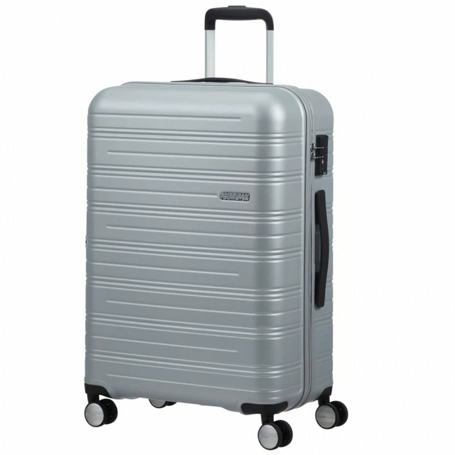 American Tourister High Turn Trolley M 67 Cm Silver 1 American Tourister High Turn Trolley M 67 Cm Silver