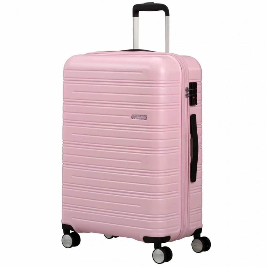 American Tourister High Turn Trolley M 67 Cm Matt Powder Pink 1 American Tourister High Turn Trolley M 67 Cm Matt Powder Pink
