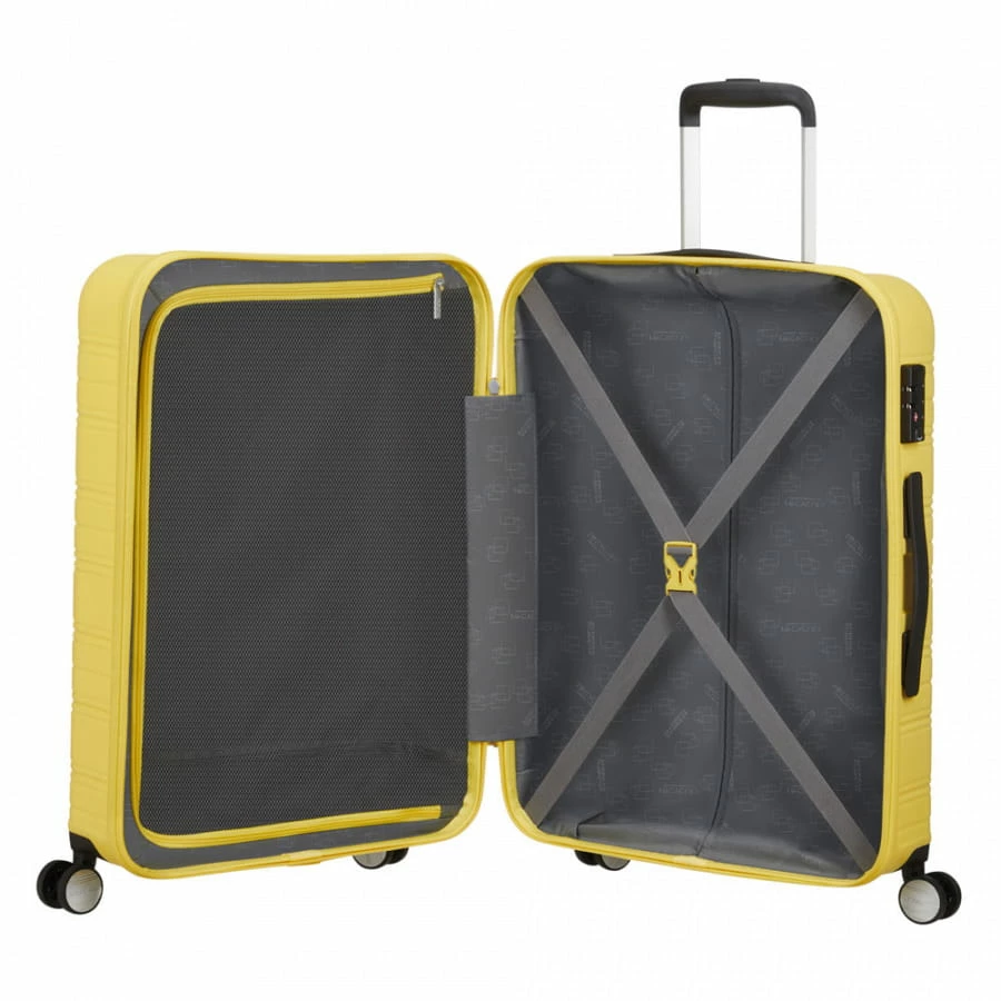 American Tourister High Turn Trolley L 77 Cm Matt Yellow 2 American Tourister High Turn Trolley L 77 Cm Matt Yellow – Bild 2