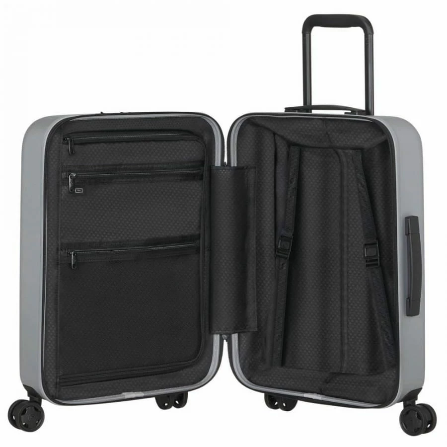 Samsonite Quadrix 4-Rollen Trolley S 55 Cm Silver 4 Samsonite Quadrix 4-Rollen Trolley S 55 Cm Silver – Bild 4