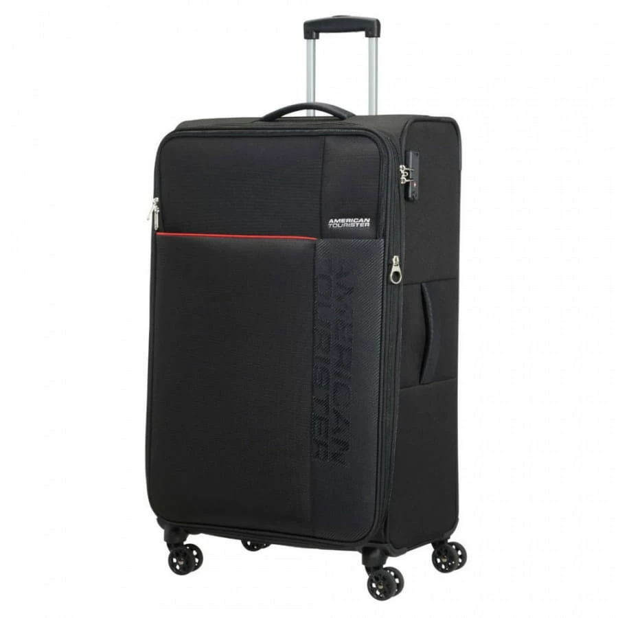American Tourister Fun Cruise Trolley L 77 Cm Black-Red 1 American Tourister Fun Cruise Trolley L 77 Cm Black-Red