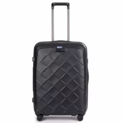 Stratic Leather And More 4-Rollen Trolley M 66 Cm Matt Black