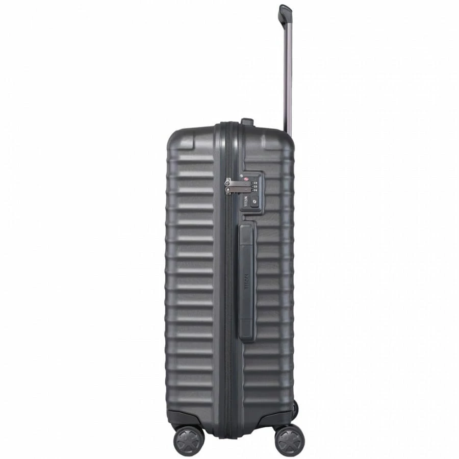 Titan Litron 4-Rollen Trolley M 69 Cm Schwarz 2 Titan Litron 4-Rollen Trolley M 69 Cm Schwarz – Bild 2