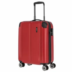 Travelite City 4-Rollen Trolley S 55 Cm Rot