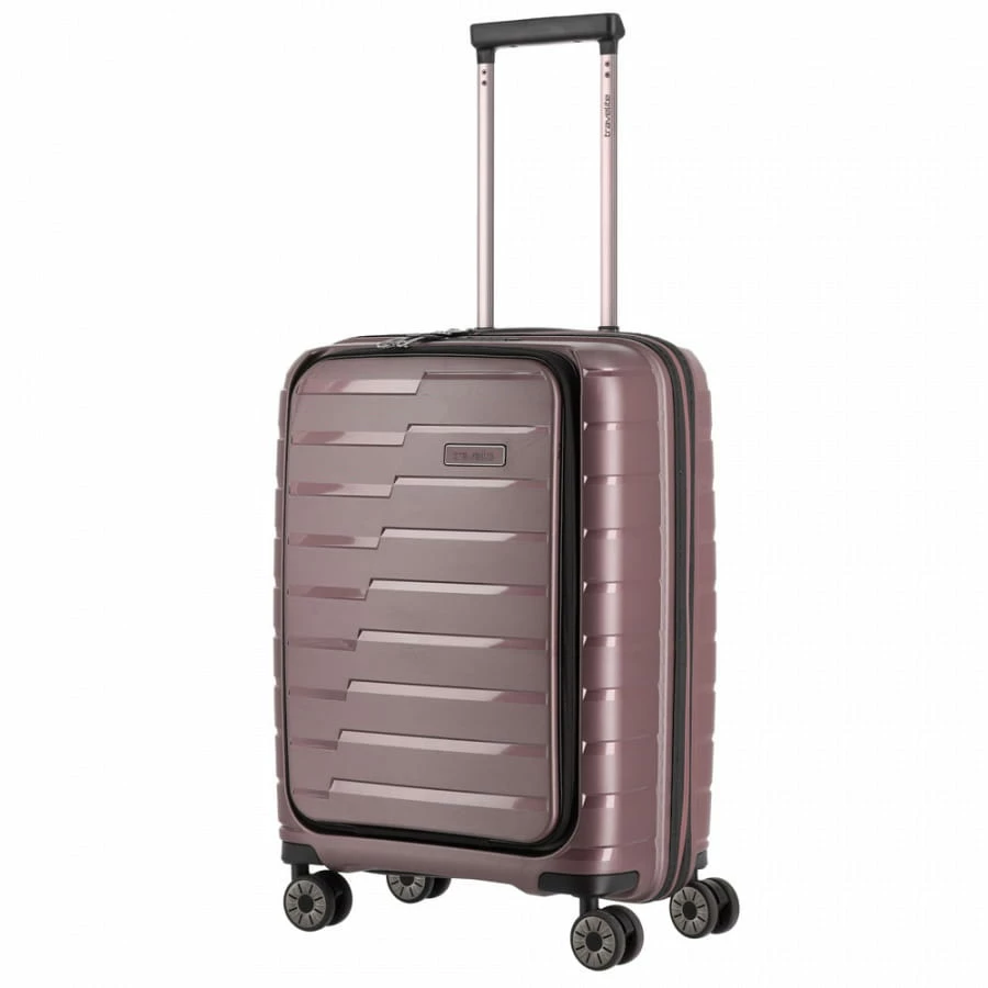 Travelite Air Base 4-Rollen Trolley S Mit Vortasche 55 Cm Flieder 1 Travelite Air Base 4-Rollen Trolley S Mit Vortasche 55 Cm Flieder