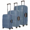 Travelite Korfu 4-Rollen Trolley-Set 3tlg S-M-L Marine