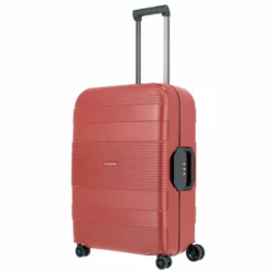 Travelite Korfu 4-Rollen Trolley M 65 Cm Rot