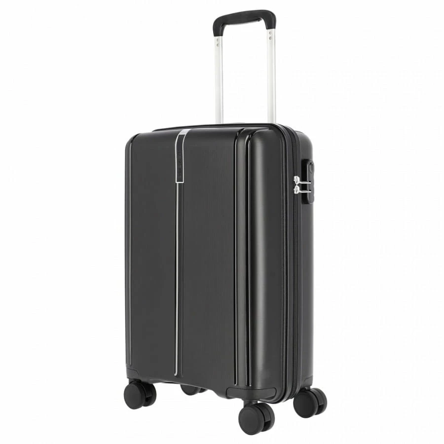 Travelite Vaka 4-Rollen Trolley S 55 Cm Schwarz 1 Travelite Vaka 4-Rollen Trolley S 55 Cm Schwarz