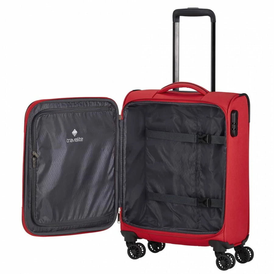 Travelite Chios 4-Rollen Trolley S 55 Cm Rot 4 Travelite Chios 4-Rollen Trolley S 55 Cm Rot – Bild 4