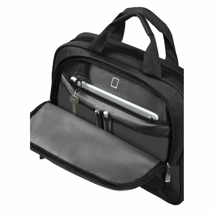 American Tourister At Work Laptoptasche 14,1 Zoll Black Black-Orange 5 American Tourister At Work Laptoptasche 14,1 Zoll Black Black-Orange – Bild 5