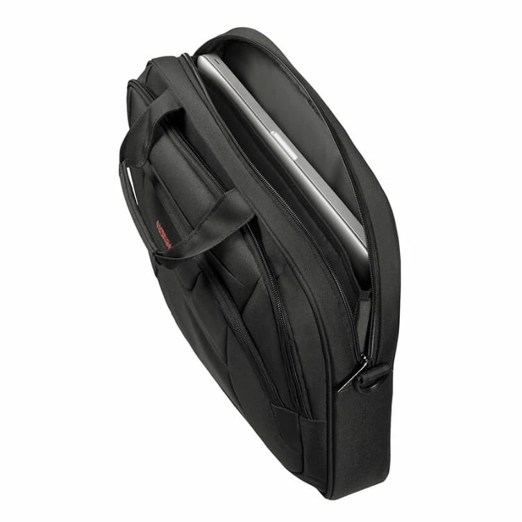 American Tourister At Work Laptoptasche 15,6 Zoll Black Black-Orange 4 American Tourister At Work Laptoptasche 15,6 Zoll Black Black-Orange – Bild 4