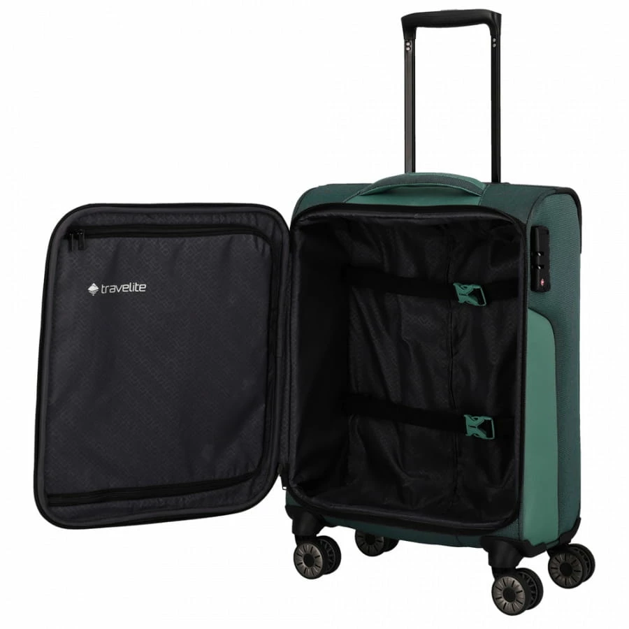 Travelite Viia 4-Rollen Trolley S 55 Cm Eukalyptus 4 Travelite Viia 4-Rollen Trolley S 55 Cm Eukalyptus – Bild 4