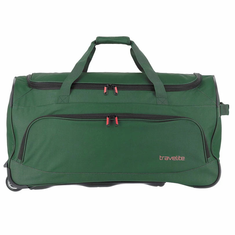 Travelite Basics Fresh Trolley Reisetasche 71 Cm Dunkelgrün 2 Travelite Basics Fresh Trolley Reisetasche 71 Cm Dunkelgrün – Bild 2