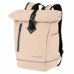 Travelite Basics Roll-Up Rucksack Hellbraun