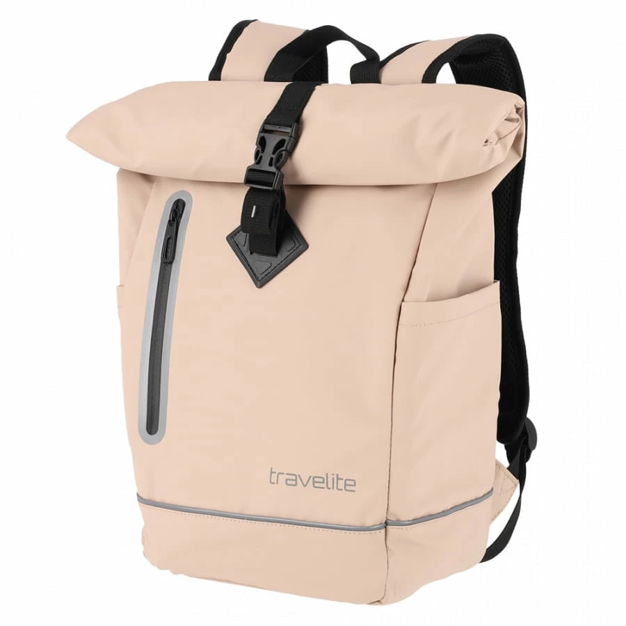 Travelite Basics Roll-Up Rucksack Hellbraun 1 Travelite Basics Roll-Up Rucksack Hellbraun