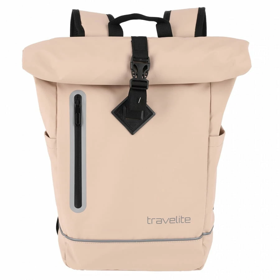 Travelite Basics Roll-Up Rucksack Hellbraun 2 Travelite Basics Roll-Up Rucksack Hellbraun – Bild 2