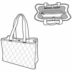 Reisenthel Classic Shopper L Rhombus Midnight Gold -Reisenthel Verkauf DK4110 5 900x900