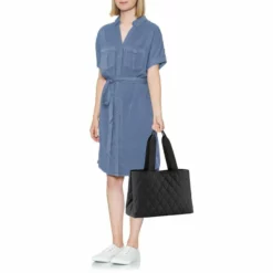 Reisenthel Classic Shopper L Rhombus Black -Reisenthel Verkauf DK7059 3 900x900