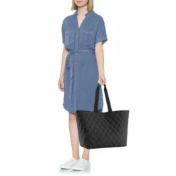 Reisenthel Classic Shopper XL Rhombus Black -Reisenthel Verkauf DL7059 3 900x900