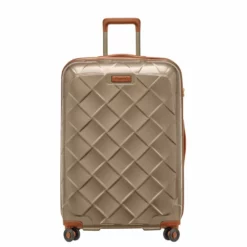Stratic Leather And More 4-Rollen Trolley L 76 Cm Champagner