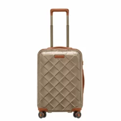 Stratic Leather And More 4-Rollen Trolley S 55 Cm Champagner