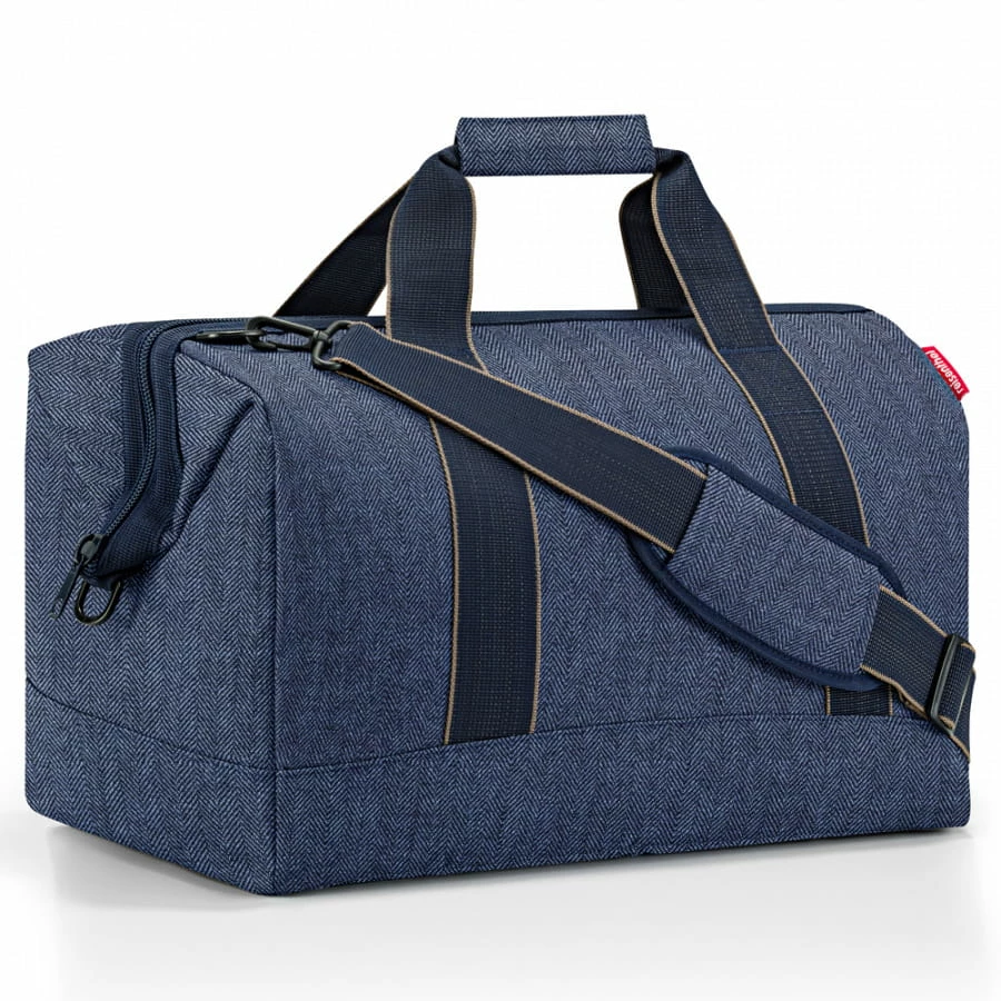 Reisenthel Allrounder L Herringbone Dark Blue 1 Reisenthel Allrounder L Herringbone Dark Blue