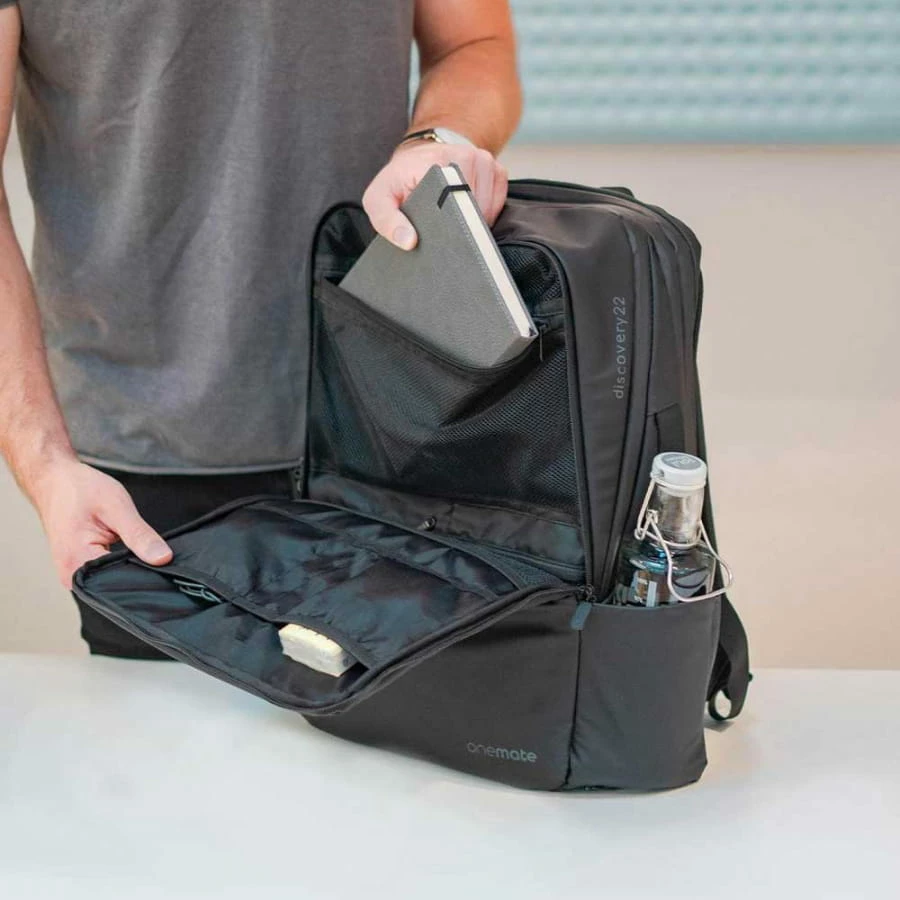 Onemate Discovery Rucksack Schwarz 4 Onemate Discovery Rucksack Schwarz – Bild 4